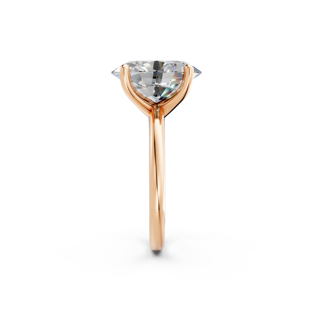 Laara Oval Solitaire Diamond Womens Ring