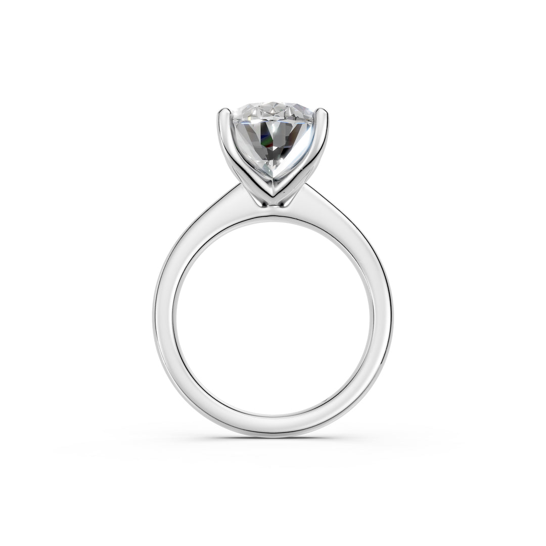 Laara Oval Solitaire Diamond Womens Ring