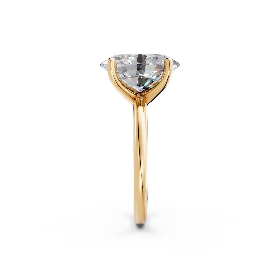 Laara Oval Solitaire Diamond Womens Ring