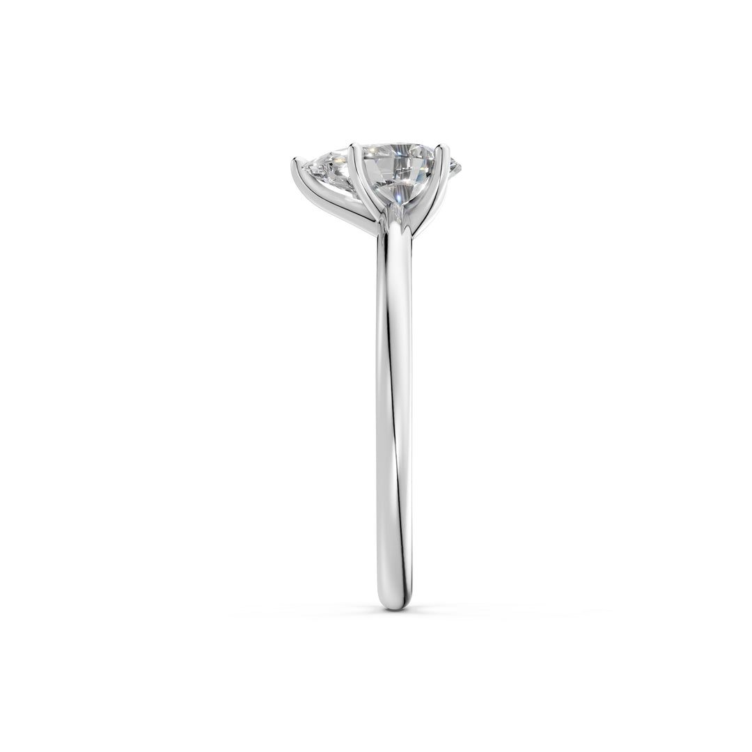 Kyana Pear Solitaire Diamond Womens Ring