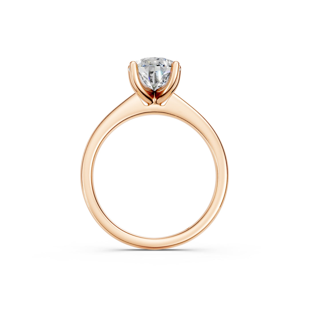 Kshira Pear Solitaire Diamond Womens Ring