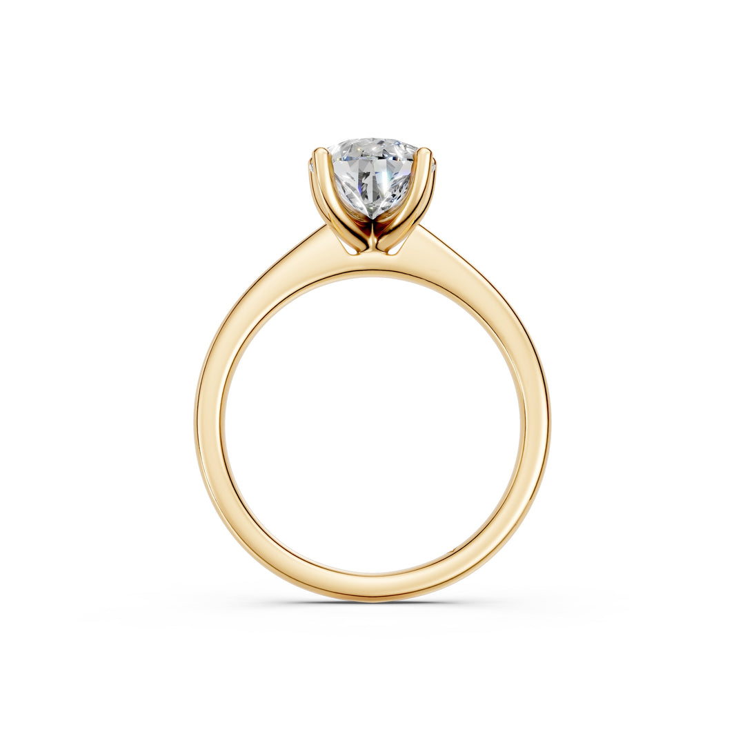 Kshira Pear Solitaire Diamond Womens Ring
