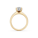 Load image into Gallery viewer, Kshira Pear Solitaire Diamond Womens Ring

