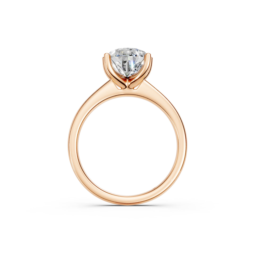 Kriya Pear Solitaire Diamond Womens Ring