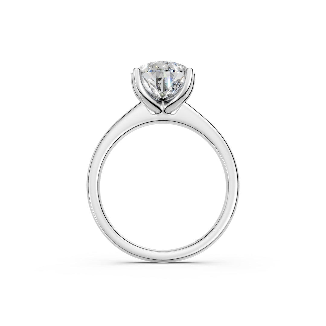 Kriya Pear Solitaire Diamond Womens Ring