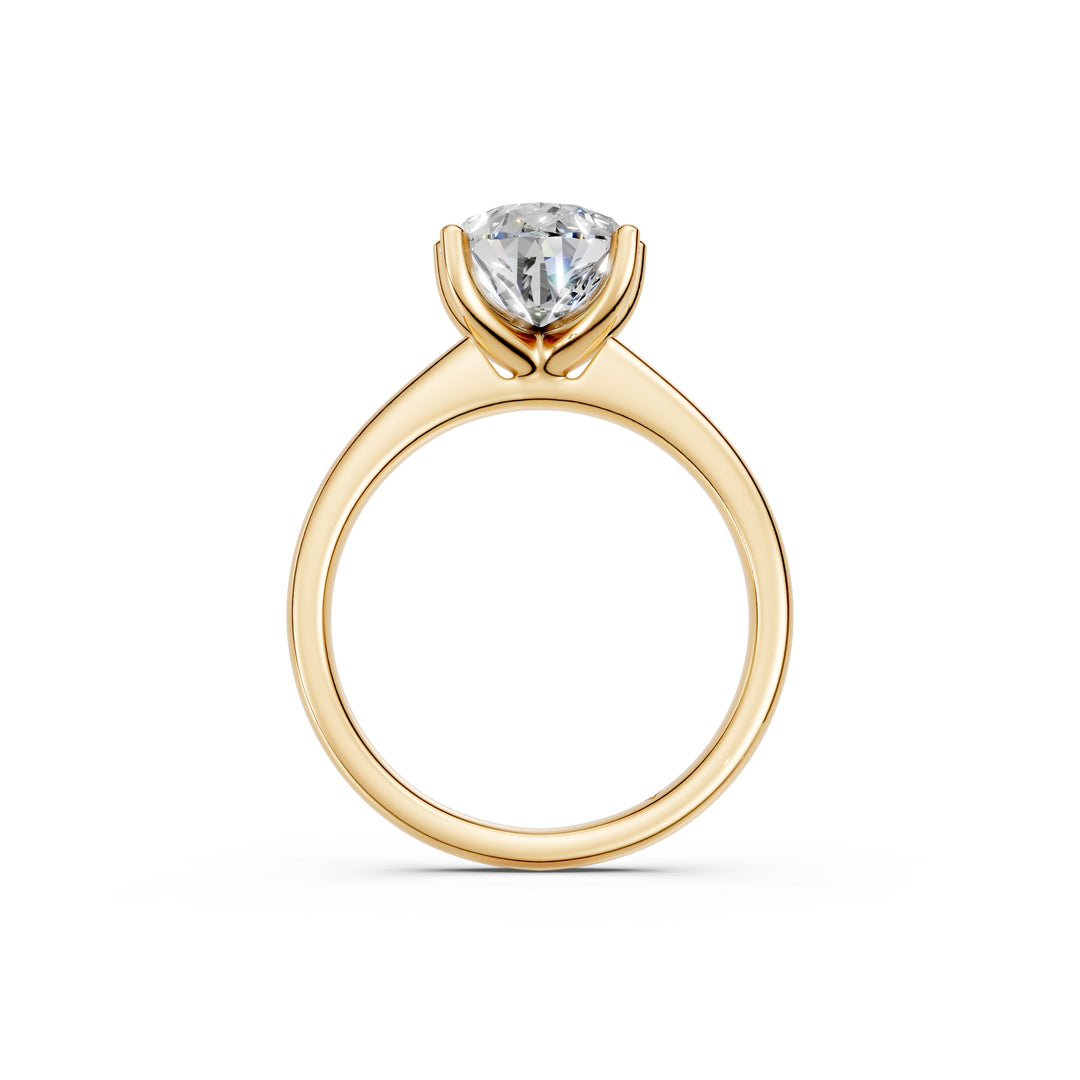 Kriya Pear Solitaire Diamond Womens Ring