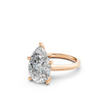 Load image into Gallery viewer, Klara Pear Solitaire Diamond Womens Ring
