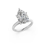 Load image into Gallery viewer, Klara Pear Solitaire Diamond Womens Ring
