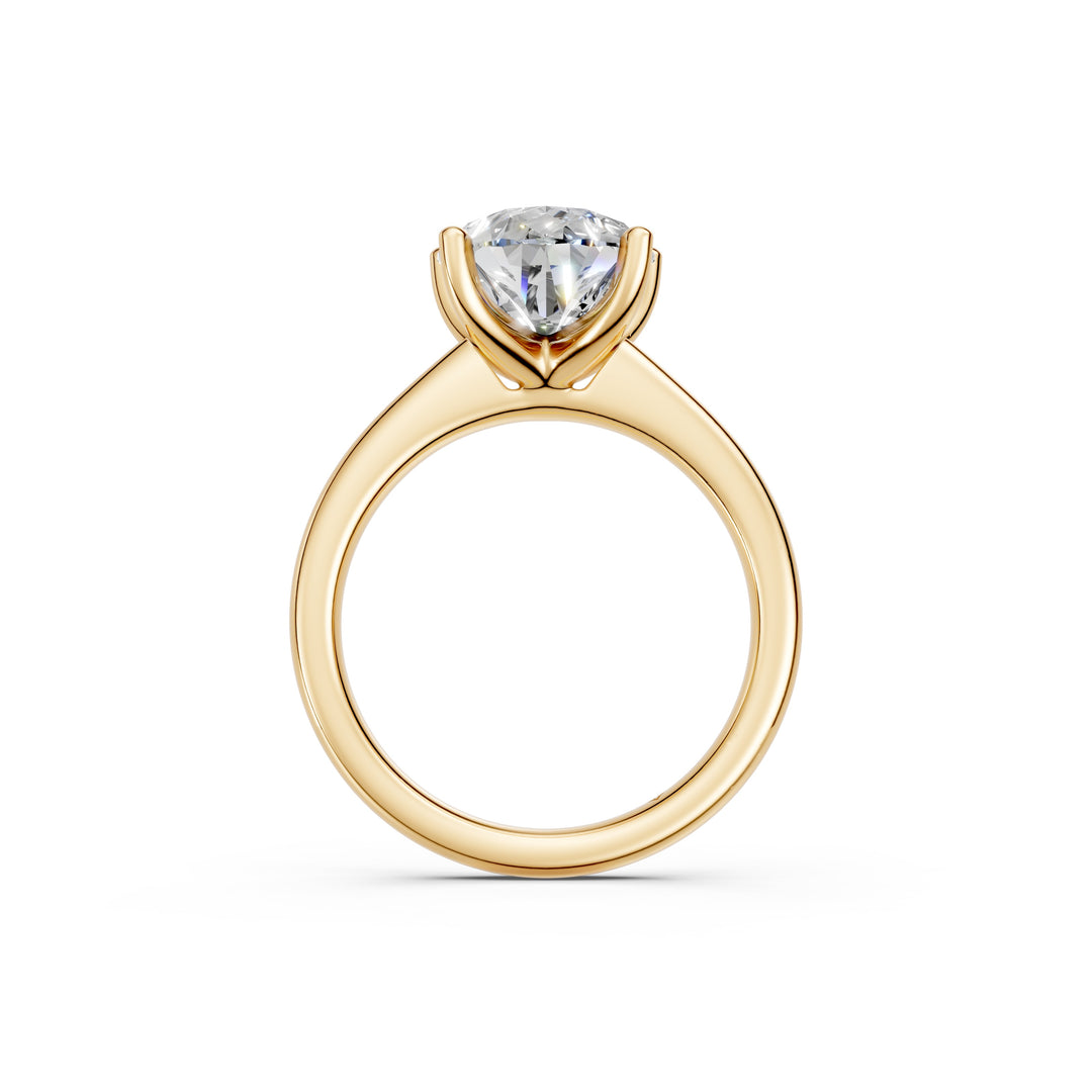 Klara Pear Solitaire Diamond Womens Ring