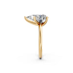 Load image into Gallery viewer, Klara Pear Solitaire Diamond Womens Ring
