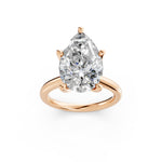 Load image into Gallery viewer, Kiyra Pear Solitaire Diamond Womens Ring
