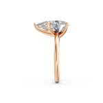 Load image into Gallery viewer, Kiyra Pear Solitaire Diamond Womens Ring
