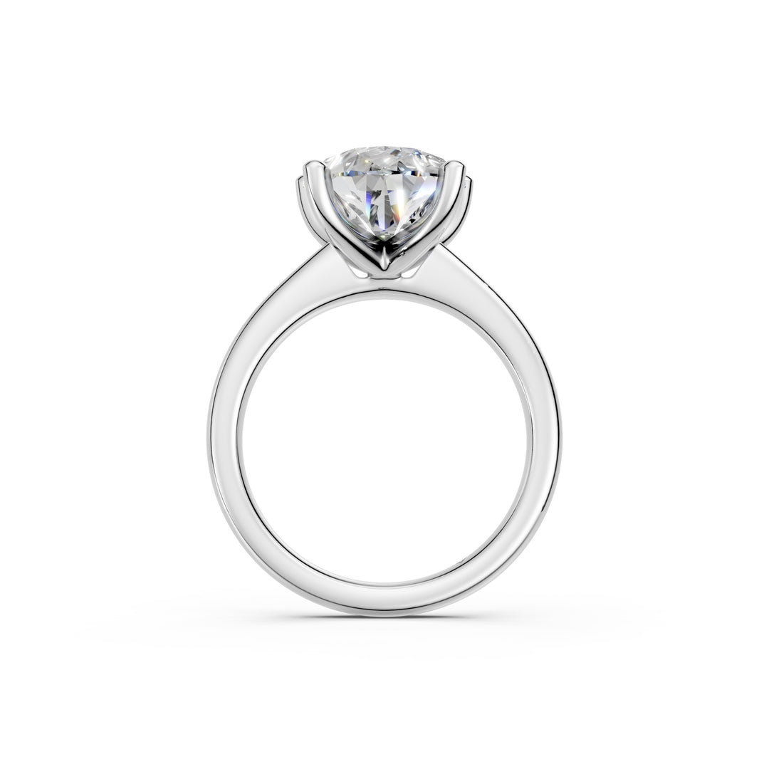 Kiyra Pear Solitaire Diamond Womens Ring