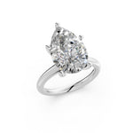 Load image into Gallery viewer, Kiyra Pear Solitaire Diamond Womens Ring
