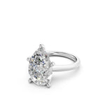 Load image into Gallery viewer, Kiyra Pear Solitaire Diamond Womens Ring
