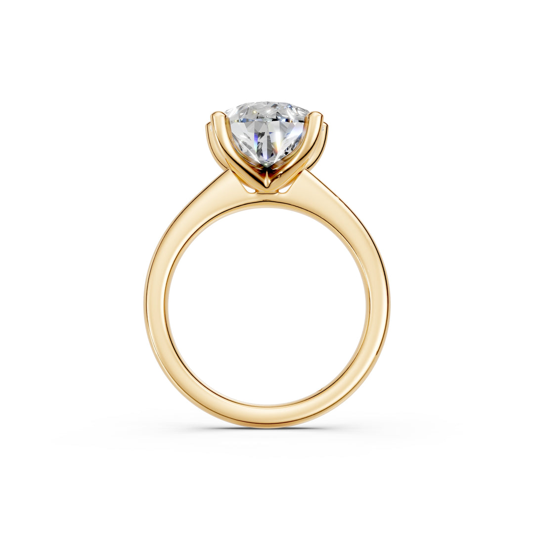 Kiyra Pear Solitaire Diamond Womens Ring