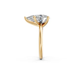 Load image into Gallery viewer, Kiyra Pear Solitaire Diamond Womens Ring
