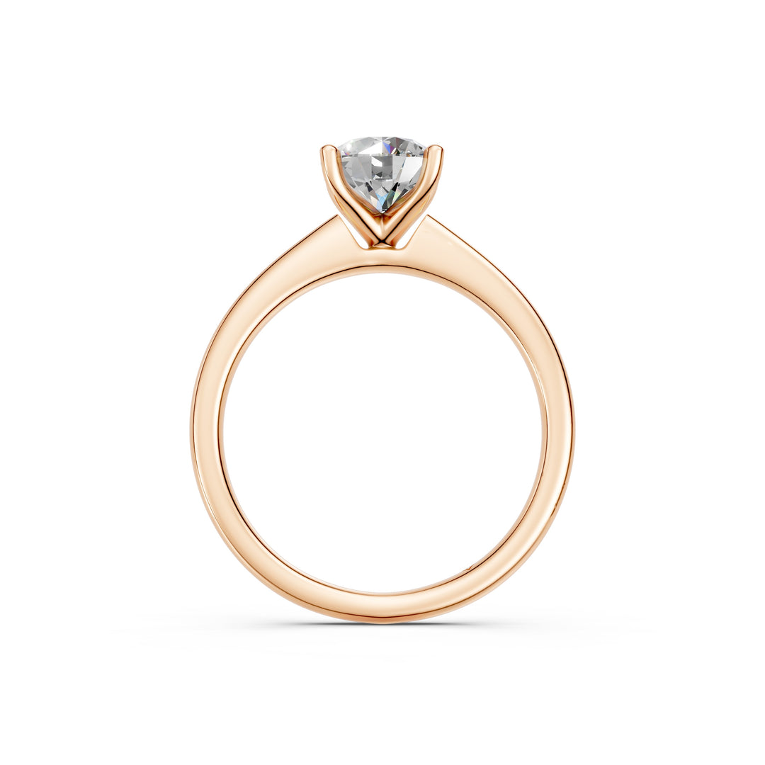 Kiana Round Solitaire Diamond Womens Ring