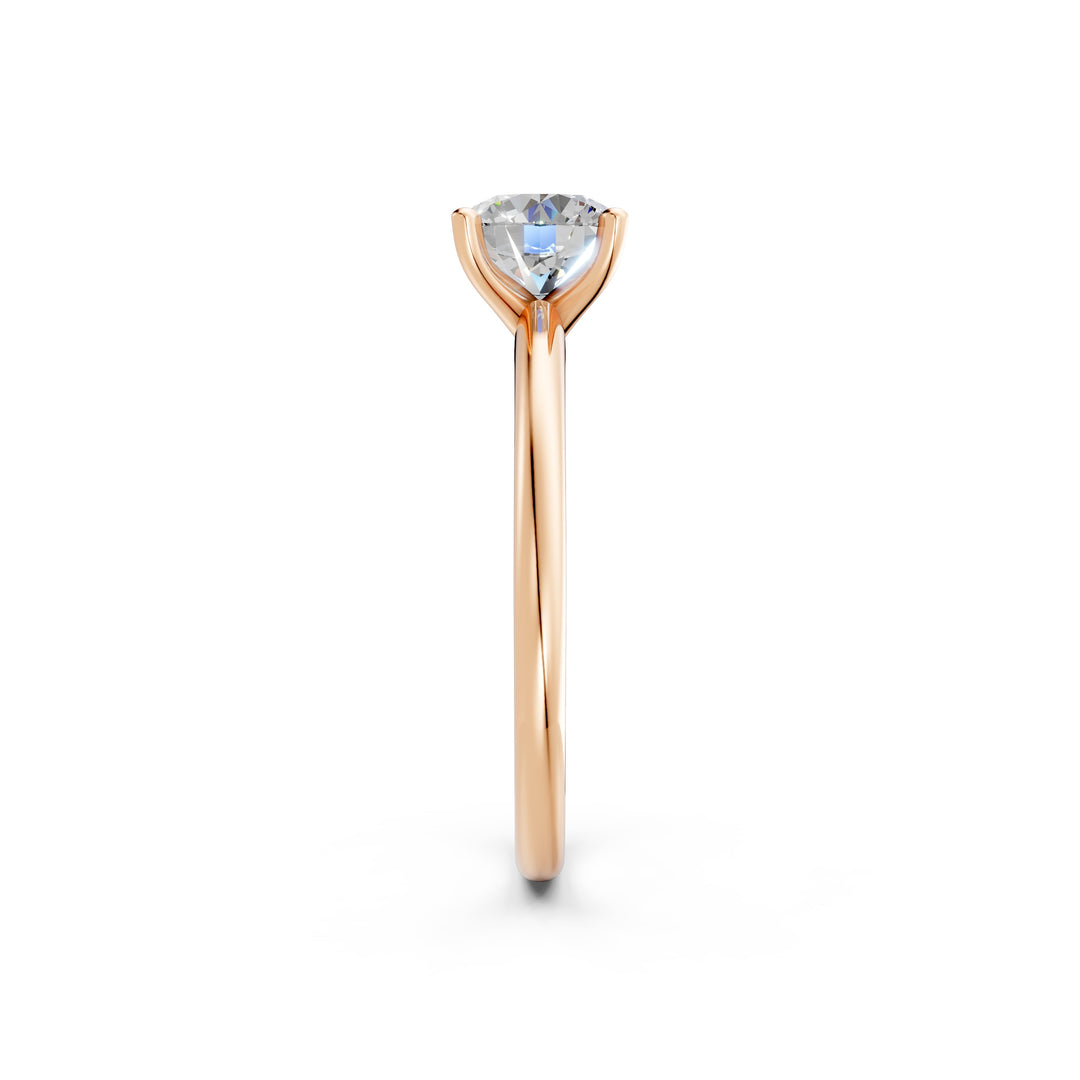 Kiana Round Solitaire Diamond Womens Ring