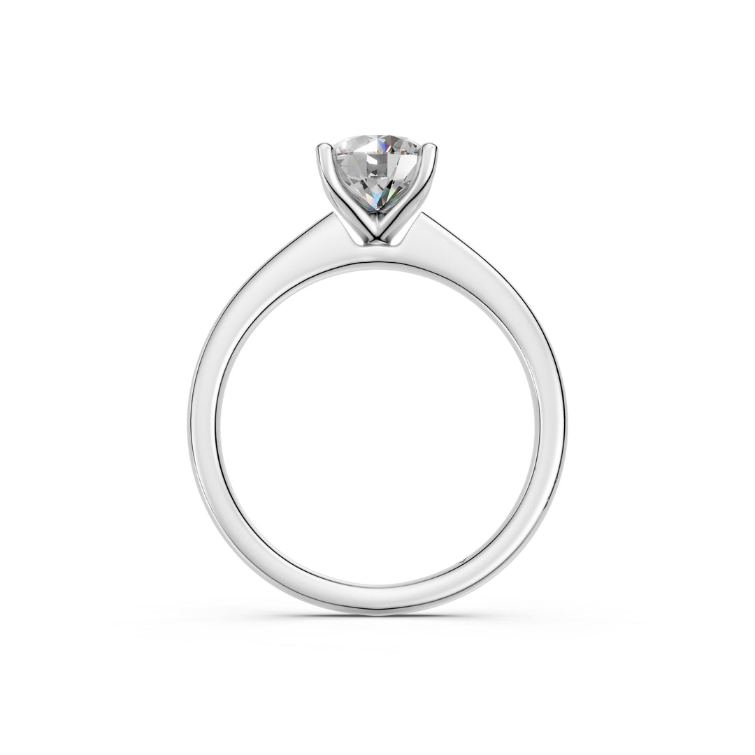 Kiana Round Solitaire Diamond Womens Ring