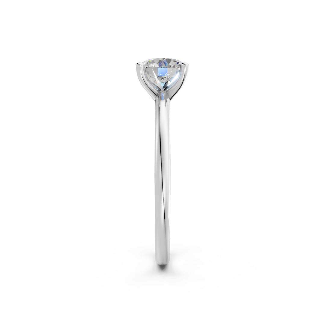 Kiana Round Solitaire Diamond Womens Ring