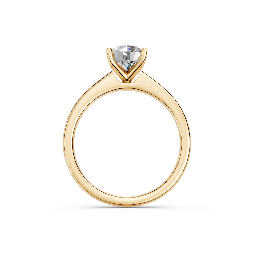Kiana Round Solitaire Diamond Womens Ring