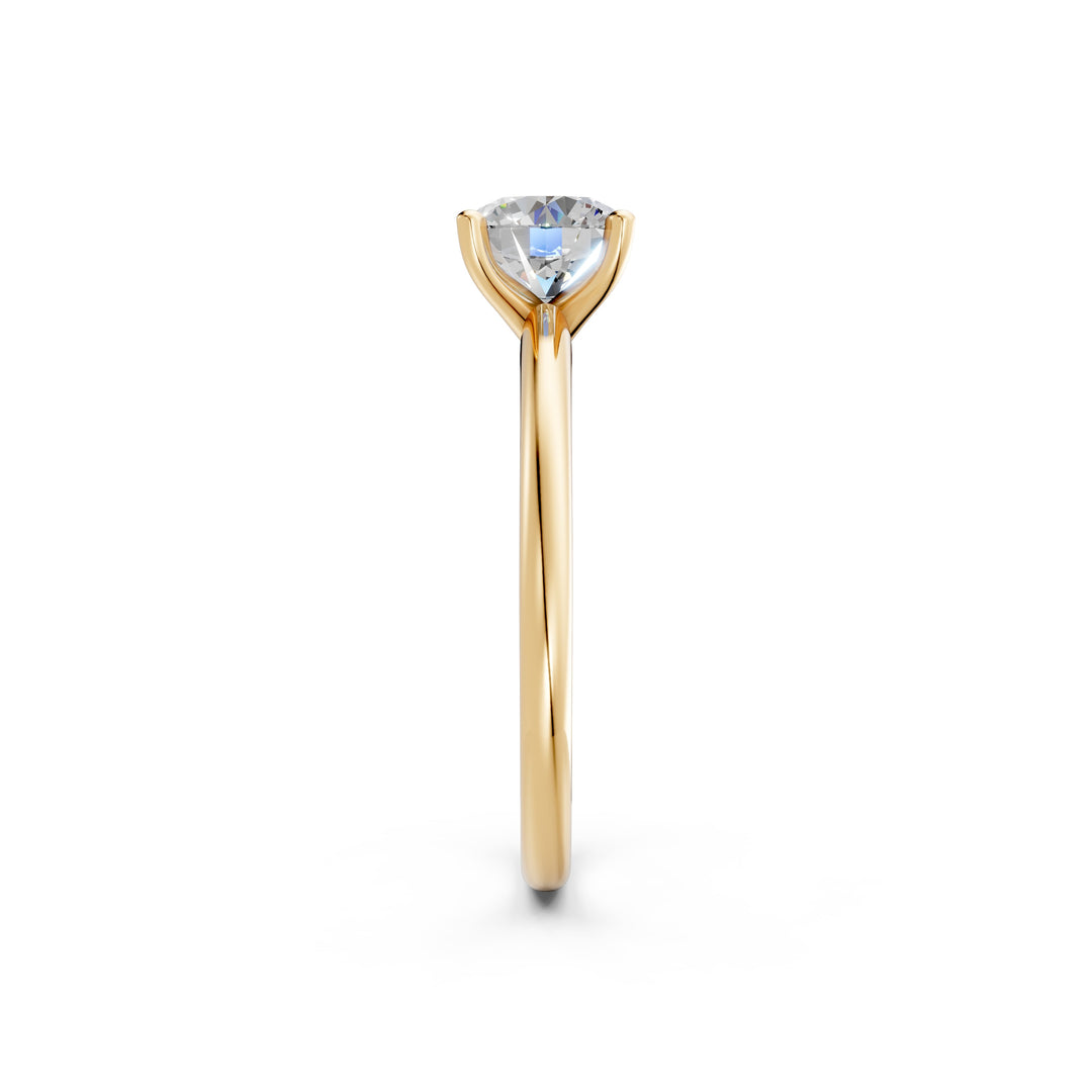 Kiana Round Solitaire Diamond Womens Ring