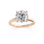 Load image into Gallery viewer, Kesha Round Solitaire Diamond Womens Ring
