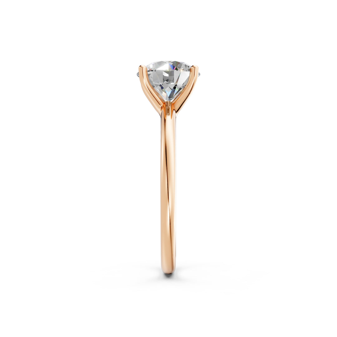 Kesha Round Solitaire Diamond Womens Ring