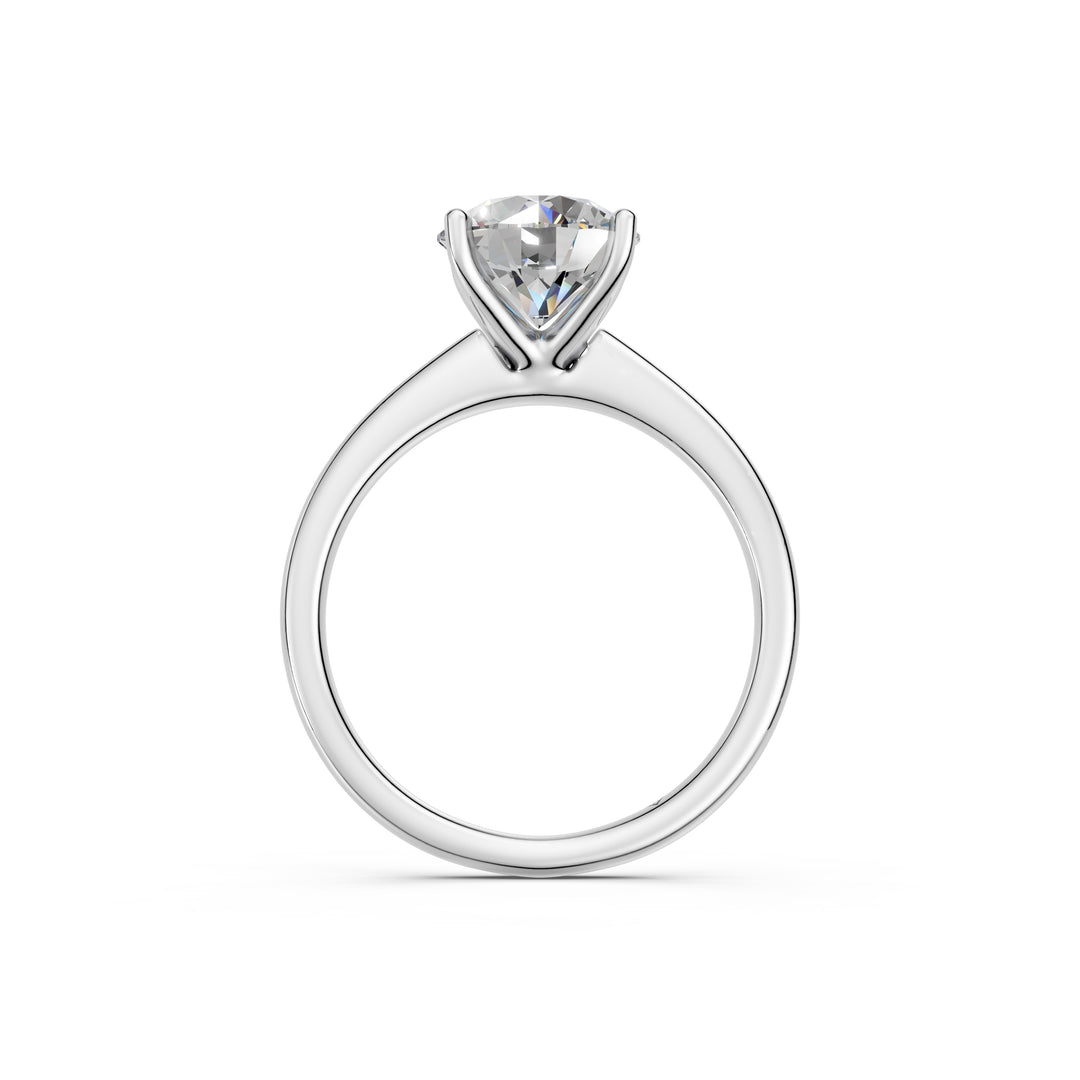 Kesha Round Solitaire Diamond Womens Ring