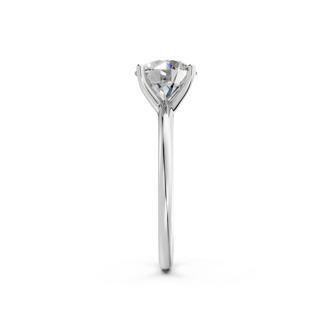 Kesha Round Solitaire Diamond Womens Ring