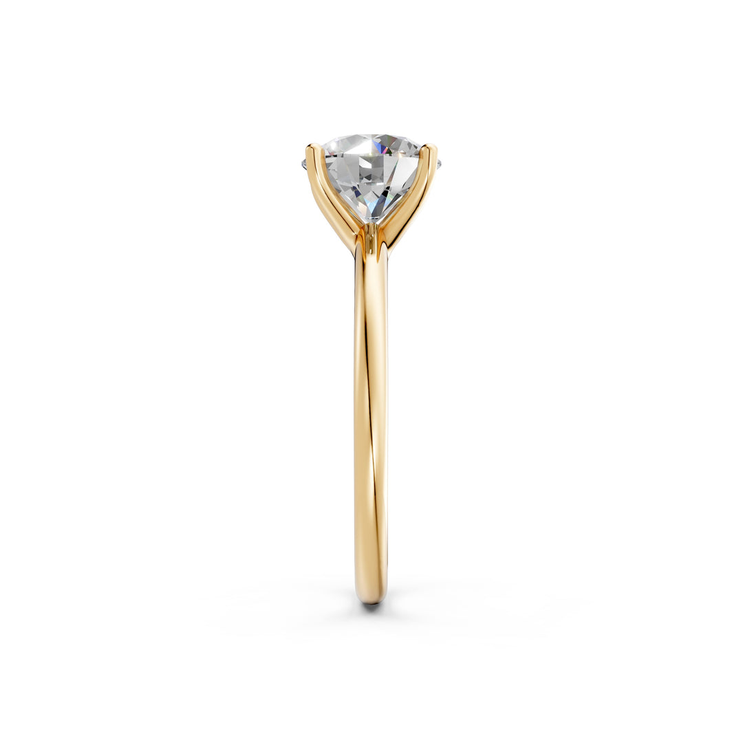 Kesha Round Solitaire Diamond Womens Ring
