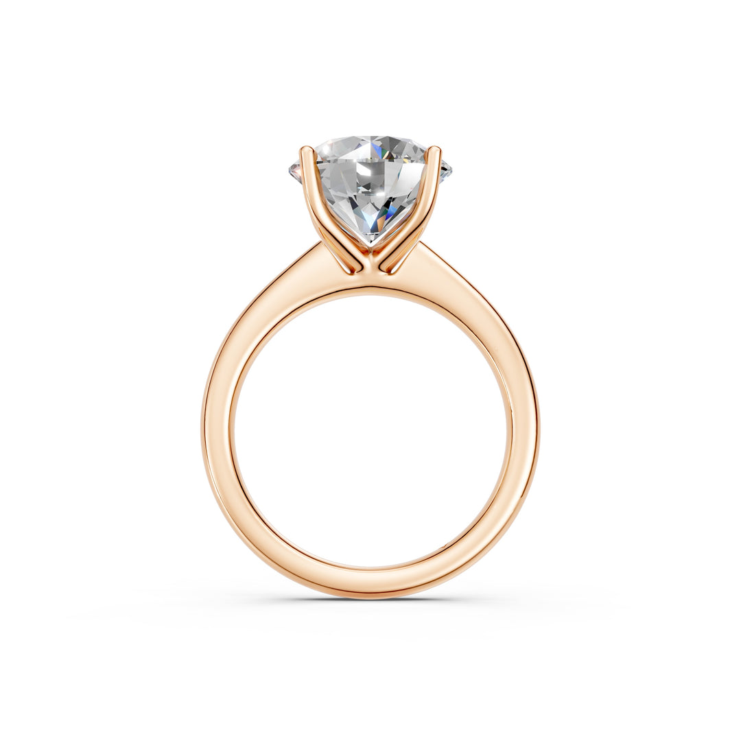 Kavya Round Solitaire Diamond Womens Ring