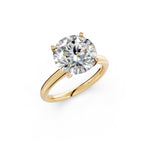 Load image into Gallery viewer, Kavya Round Solitaire Diamond Womens Ring
