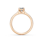 Load image into Gallery viewer, Advika Emerald Solitaire Diamond Womens Ring
