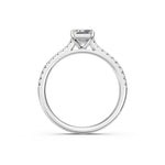 Load image into Gallery viewer, Advika Emerald Solitaire Diamond Womens Ring

