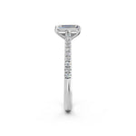 Load image into Gallery viewer, Advika Emerald Solitaire Diamond Womens Ring
