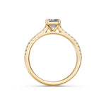 Load image into Gallery viewer, Advika Emerald Solitaire Diamond Womens Ring
