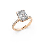 Load image into Gallery viewer, Adhira Emerald Solitaire Diamond Womens Ring
