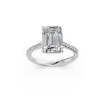 Load image into Gallery viewer, Adhira Emerald Solitaire Diamond Womens Ring
