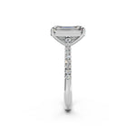 Load image into Gallery viewer, Adhira Emerald Solitaire Diamond Womens Ring
