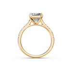 Load image into Gallery viewer, Adhira Emerald Solitaire Diamond Womens Ring
