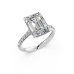 Load image into Gallery viewer, Abhika Emerald Solitaire Diamond Womens Ring
