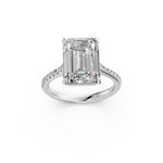 Load image into Gallery viewer, Abhira Emerald Solitaire Diamond Womens Ring
