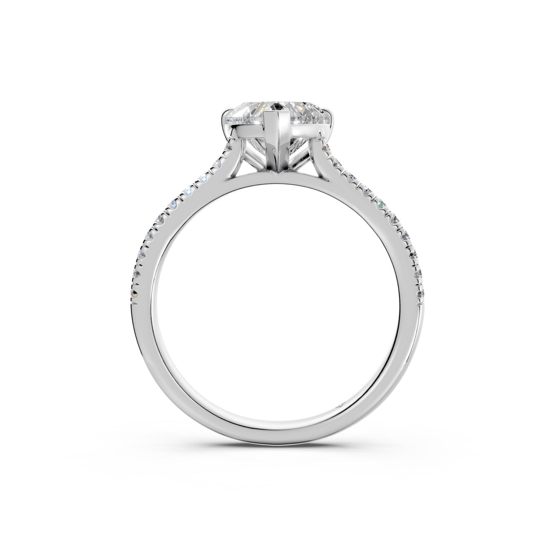Aayushi Heart Solitaire Diamond Womens Ring