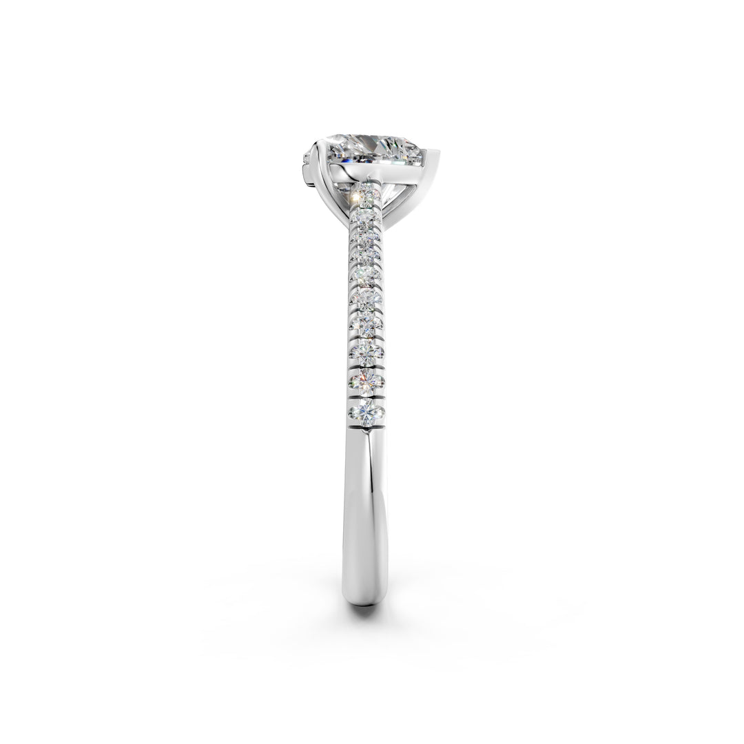 Aayushi Heart Solitaire Diamond Womens Ring
