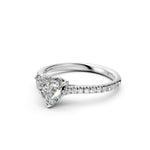 Load image into Gallery viewer, Aayushi Heart Solitaire Diamond Womens Ring
