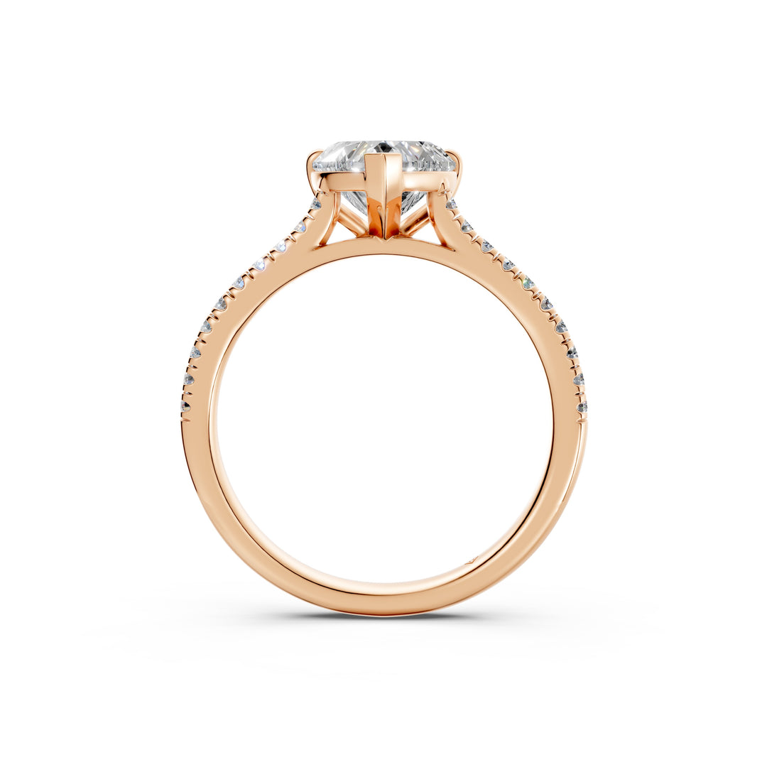 Aayushi Heart Solitaire Diamond Womens Ring
