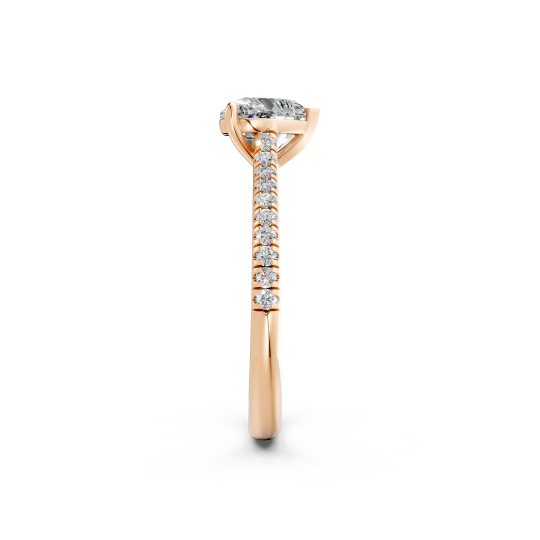 Aayushi Heart Solitaire Diamond Womens Ring