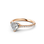 Load image into Gallery viewer, Aayushi Heart Solitaire Diamond Womens Ring
